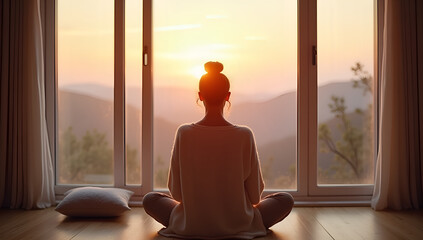 Dawn's Glow: A Peaceful Start in Serene Surroundings