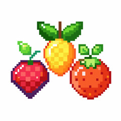 Obraz premium pixel heart pixel art illustration