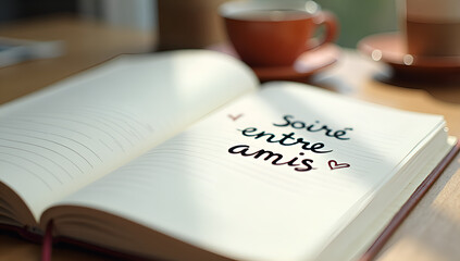 Positive Friendship Message Next to Coffee Cup
