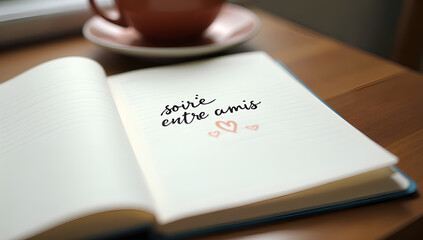 Friendship Moment Captured in a Notebook