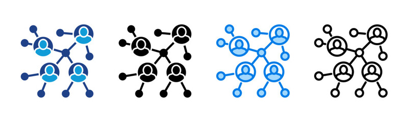 Networking icon sheet multiple style collection