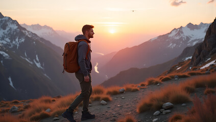 Fototapeta premium Journey through a Pastel Horizon