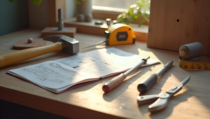 DIY Tools in Perfect Light: A Creative Space