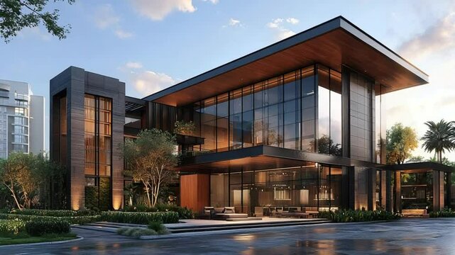 surat luxurious urban house indian architecture video
