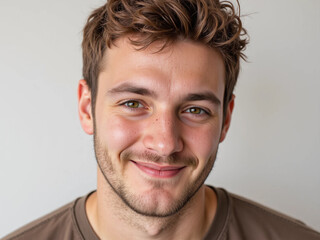 Obraz premium Young Man Portrait – Handsome Male Face