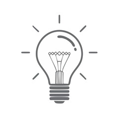 Illustration of a Shining Light Bulb Symbolizing Idea Generation and Problem Solving
