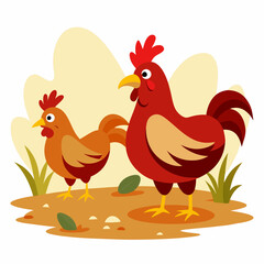 hen and chicken