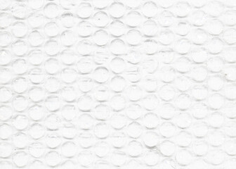 Plastic wrap air bubble transparent texture. Packaging material background.
