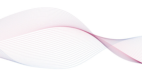 Colorful wave technology voice line on transparent background.