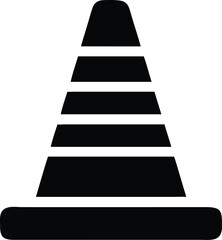 traffic cone vector icon