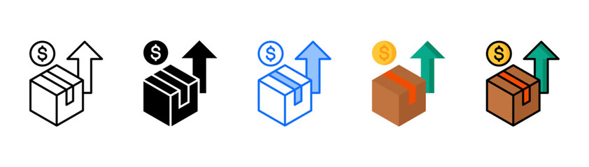 High Value icon set with multiple style collection