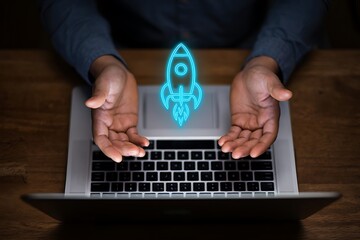 Doctor Showcasing Advanced Health Technology and Patient Data Analytics for Better Medical Care