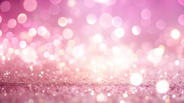 Pink glitter bokeh background