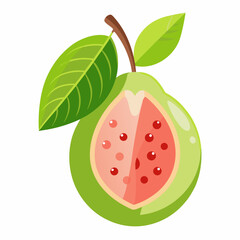 vector illustration of a ripe strawberry