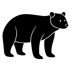 Fototapeta premium silhouette of bear