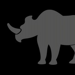 black silhouette of a elephant
