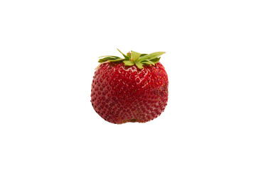 Fresh group of berries isolated on a white background.