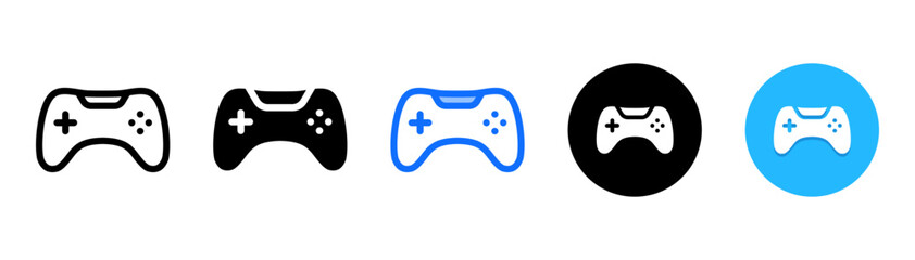 Game Control icon set with multiple style collection