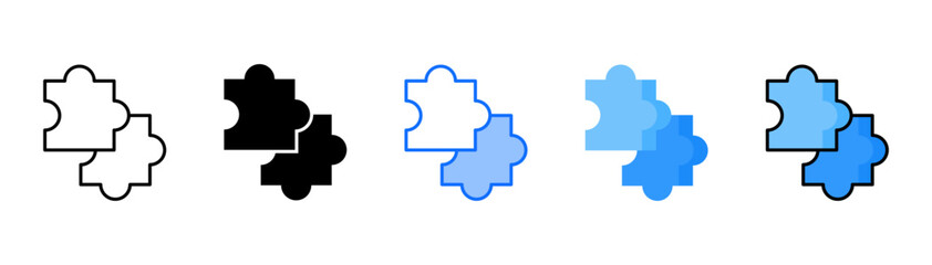 Extension icon set with multiple style collection