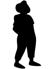 silhouette of a man