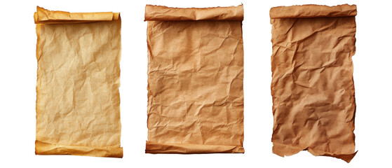 Magical Parchment Textures for Creative Designs Vision on transparent background. cut flower elements, garden themed designs. Top view high quality PNG." design elements, top view / flat lay.