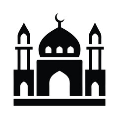 Simple Vector Illustration of a Mosque