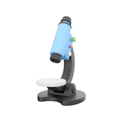 A colorful microscope designed for educational purposes, ideal for exploring small specimens in a scientific setting.