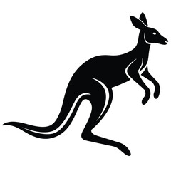 kangaroo jumping vector art