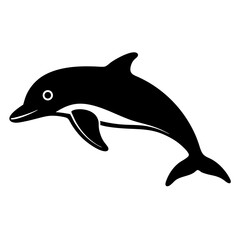 Fototapeta premium dolphin isolated on white background