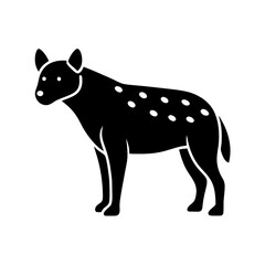 Fototapeta premium hyena on white background