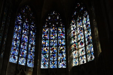 L'église collégiale Notre-Dame, église de style gothique, ville de Mantes la Jolie, département...