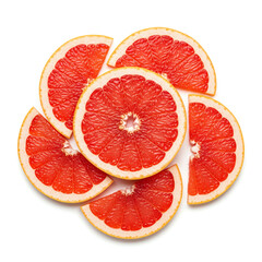 grapefruit isolated on white background