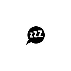 Zzzz icon flat vector design. 