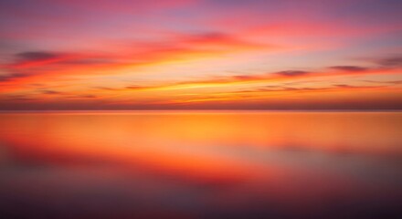 sunset over the lake