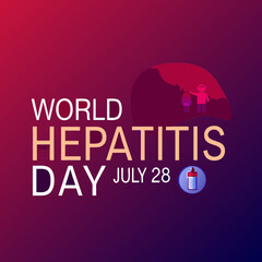 Creative World Hepatitis Day Poster Vector Illustration | Awareness Campaign Design for Liver Health and Global Prevention