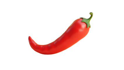 Red chili pepper Isolated on Transparent Background. Generative Ai