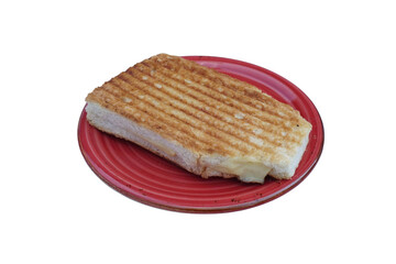 cheese toast isolated on white background