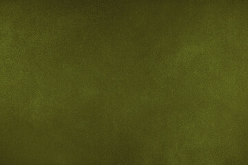 Abstract grungy texture background with different shades of dark matte khaki color. Painted canvas, concrete surface, studio backdrop, grainy textured effect