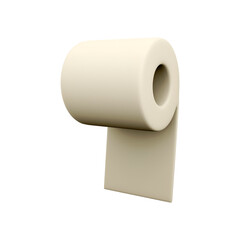 A simple, minimalist representation of a toilet paper roll mounted on a wall, showcasing its functional design.