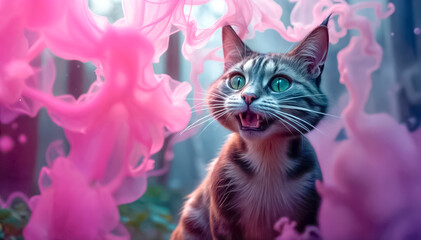 The Cheshire Cat in the Enchanted Forest, from Alice in Wonderland