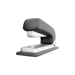 A black and white stapler designed for binding sheets of paper together efficiently.