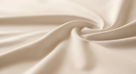 Obraz premium Beige Fabric Folds Texture Background