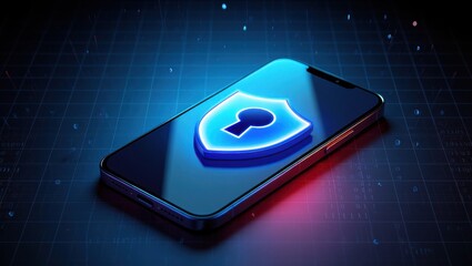 A Mobile Device Featuring a Digital Lock Icon, Symbolizing Enhanced Security and Protection in the Context of Modern Technology and Data Privacy.