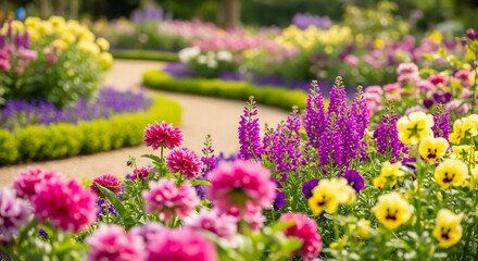 Obraz premium purple flowers in the garden