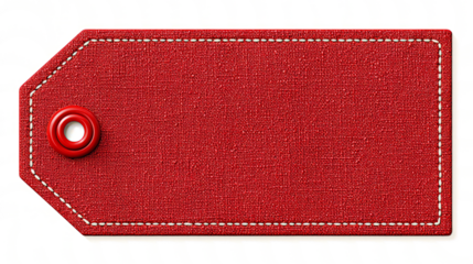  red tag , PNG style, transparent background 