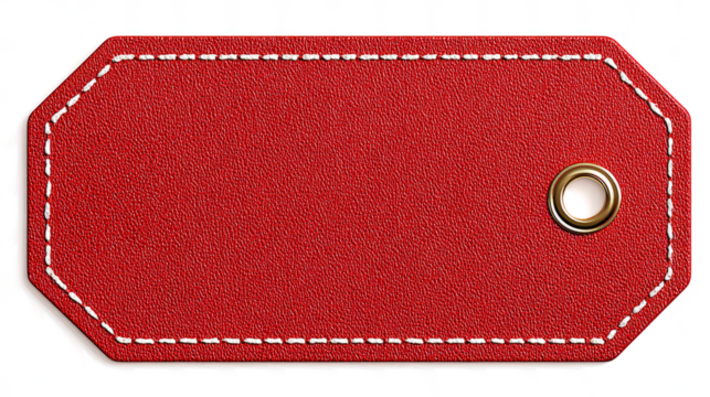  red tag , PNG style, transparent background 