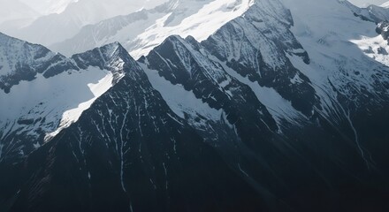 snow covered mountains