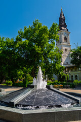 Fountain in the city centre of Kecskemet