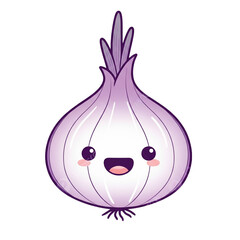 L&auml;chelnde Zwiebel als Kinder-Sticker