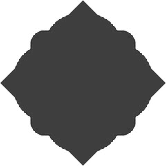 islamic shape Glyph illustration design blank islamic shape template vector Arab mosque windows set vector illustration 